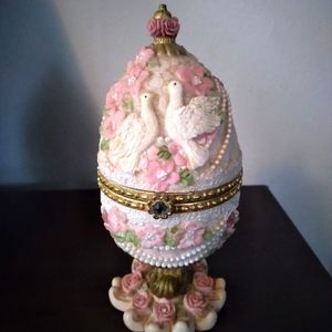 Antique Egg Jewelry Music Box